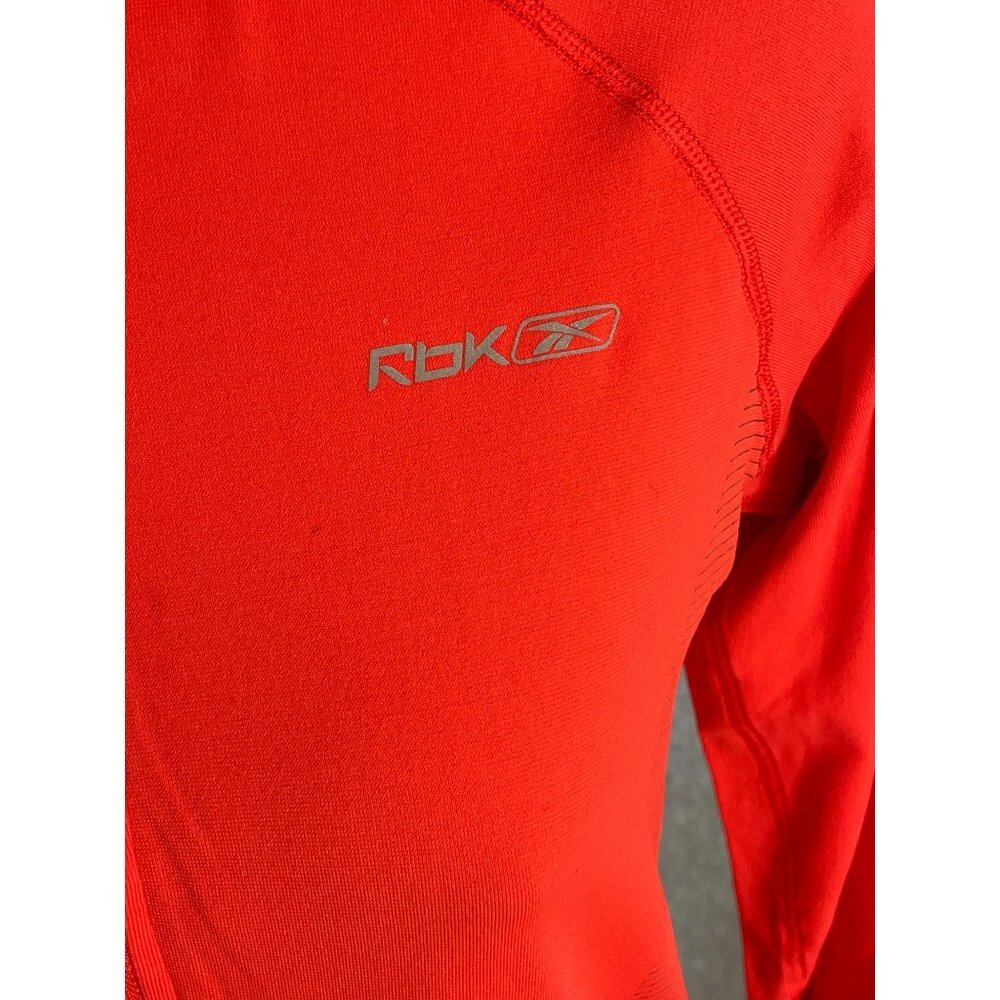 Reebok Red Half Zip Pullover Athletic Top Sz M - Picture 4 of 10